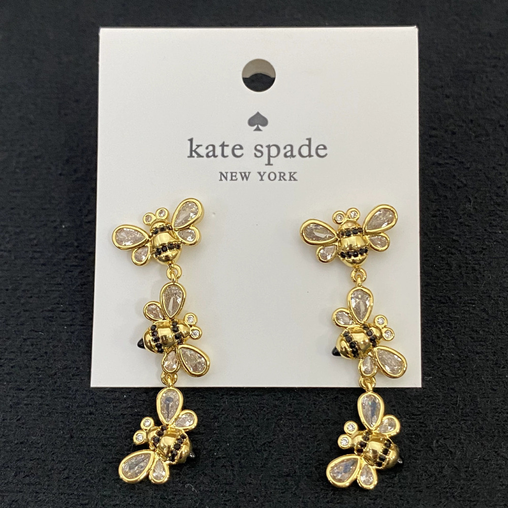 Kate SPADE Rustic Bee Earrings